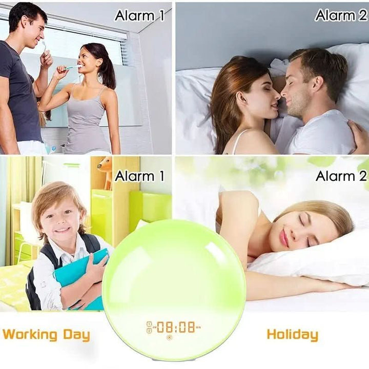 Lisslune | Alarm clock with sunrise simulation & nature sounds