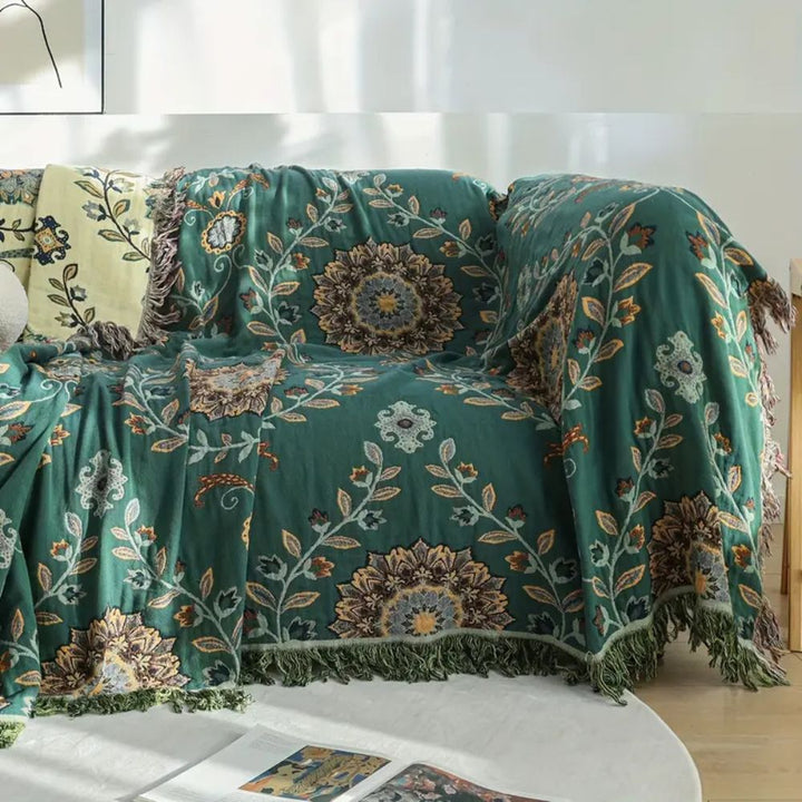 Lisslune | Sunfern Vintage Reversible Cotton Blanket