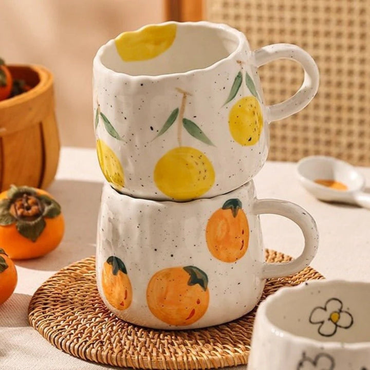 Lisslune | Sunny Fruit Ceramic Coffee Mug Collection