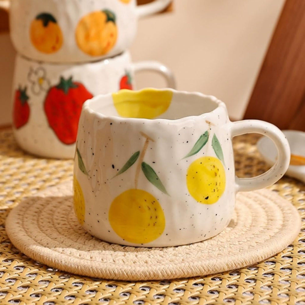 Lisslune | Sunny Fruit Ceramic Coffee Mug Collection