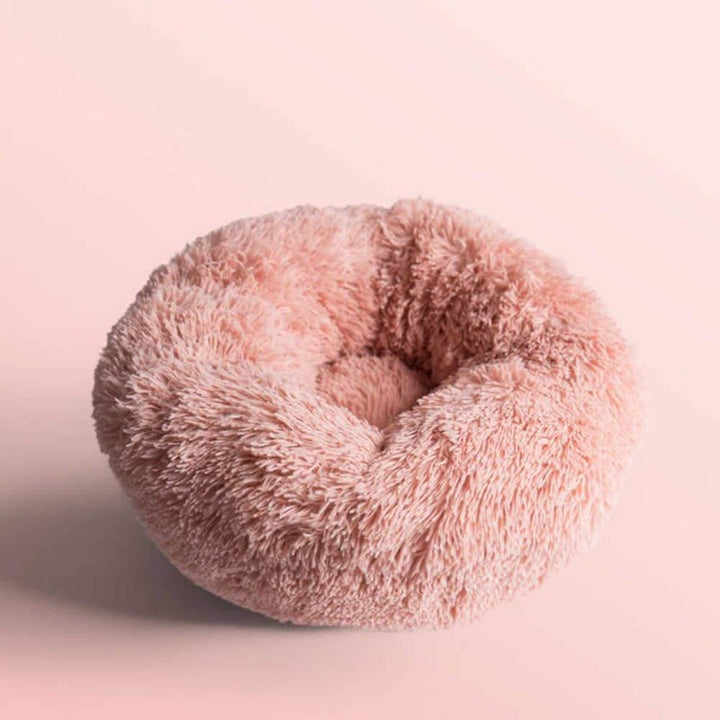 Lisslune | Beef Plush Calming Donut Dog Bed for Small to Large Dogs