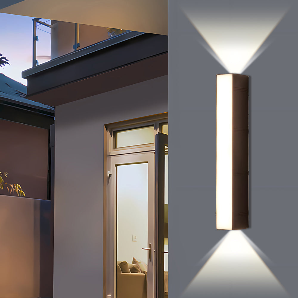 Lisslune | Ultra-Bright Outdoor LED Wall Light – Modern Waterproof Up & Down Design for Garden, Patio & Entryways