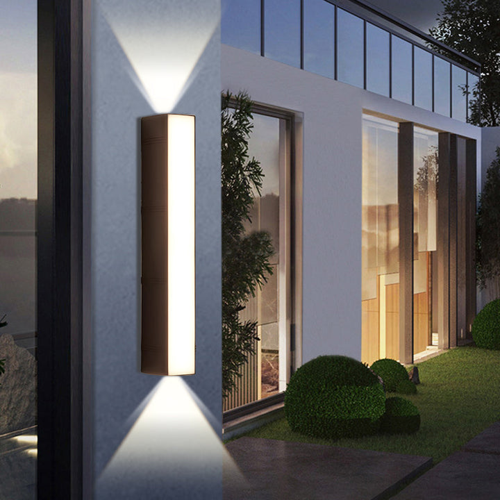 Lisslune | Ultra-Bright Outdoor LED Wall Light – Modern Waterproof Up & Down Design for Garden, Patio & Entryways