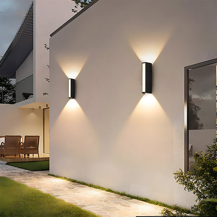 Lisslune | Ultra-Bright Outdoor LED Wall Light – Modern Waterproof Up & Down Design for Garden, Patio & Entryways