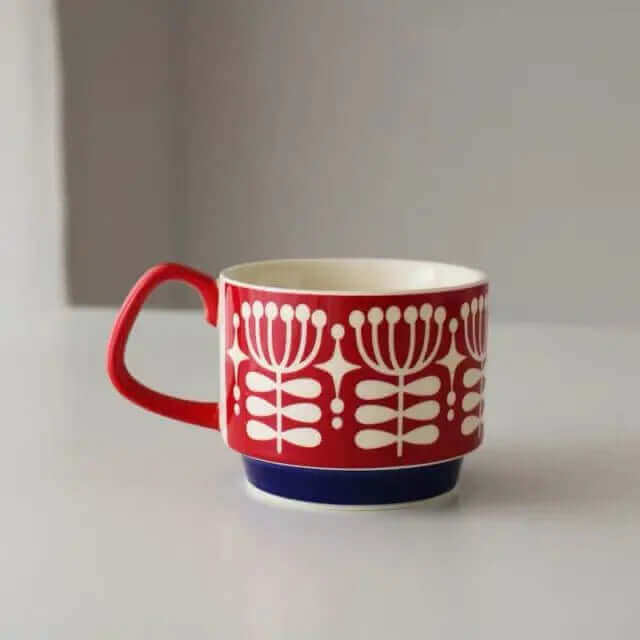 Lisslune | Outstanding Retro Coffee Mugs made of Ceramic – available in 8 different patterns