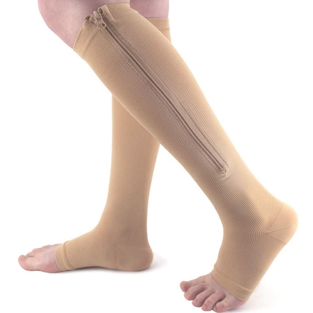 Lisslune | Support stockings with zipper for tired & swollen legs