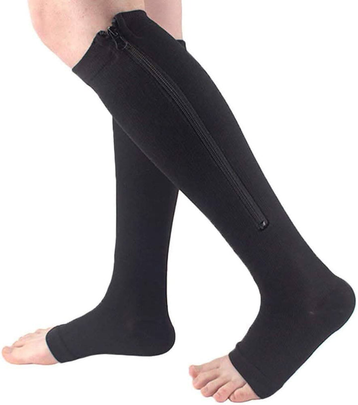 Lisslune | Support stockings with zipper for tired & swollen legs