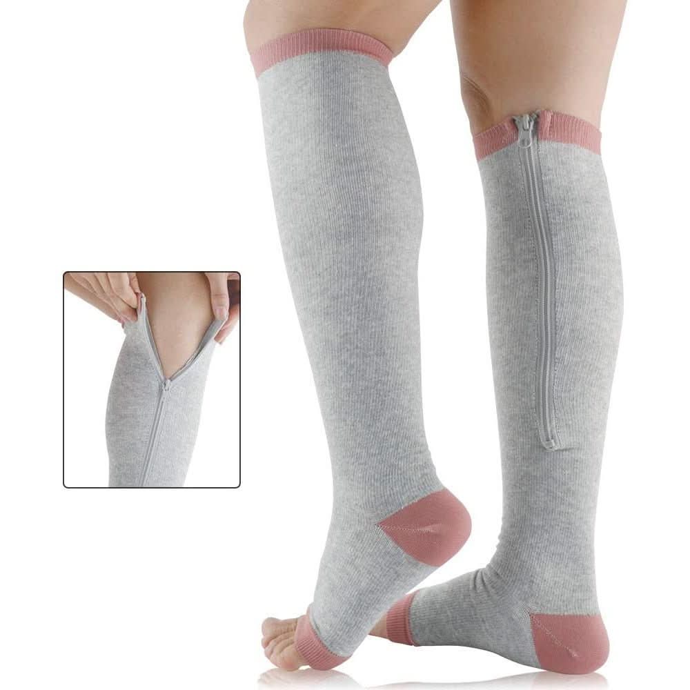 Lisslune | Support stockings with zipper for tired & swollen legs