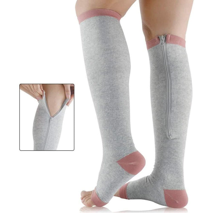 Lisslune | SupportEase – Compression stockings with zipper for tired & swollen legs