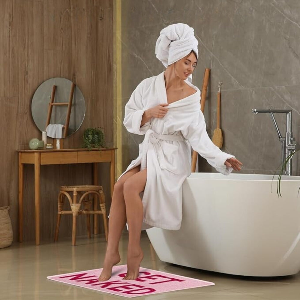 Lisslune | "Get Naked" Funny Bathroom Mat