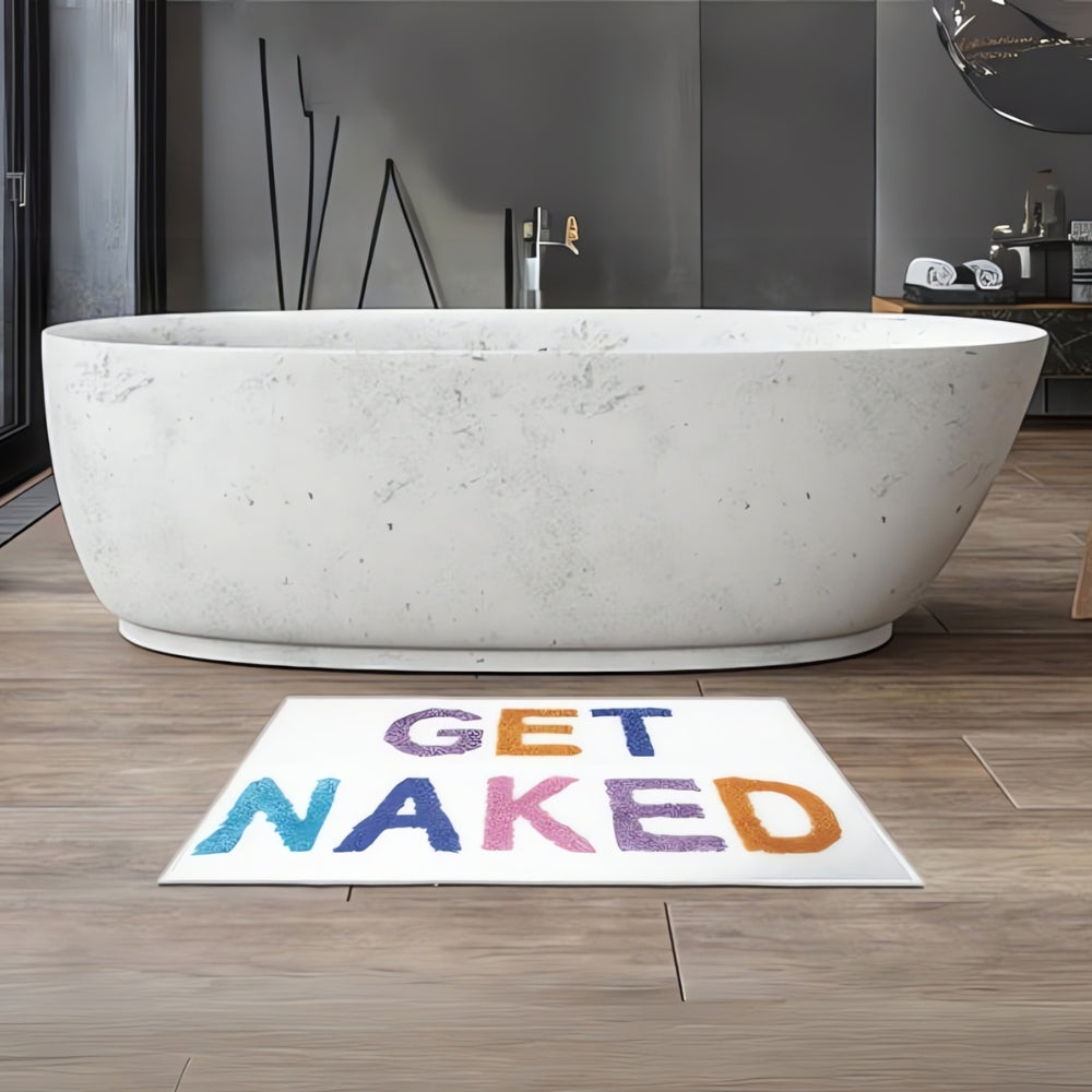 Lisslune | "Get Naked" Funny Bathroom Mat