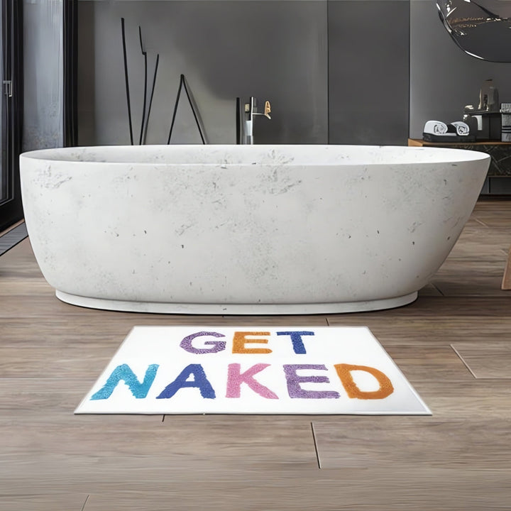 Lisslune | "Get Naked" Funny Bathroom Mat