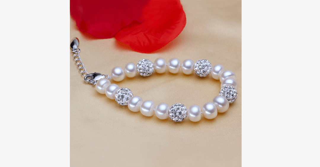 Lisslune | Silver and Pearl Bracelet