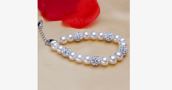 Lisslune | Silver and Pearl Bracelet