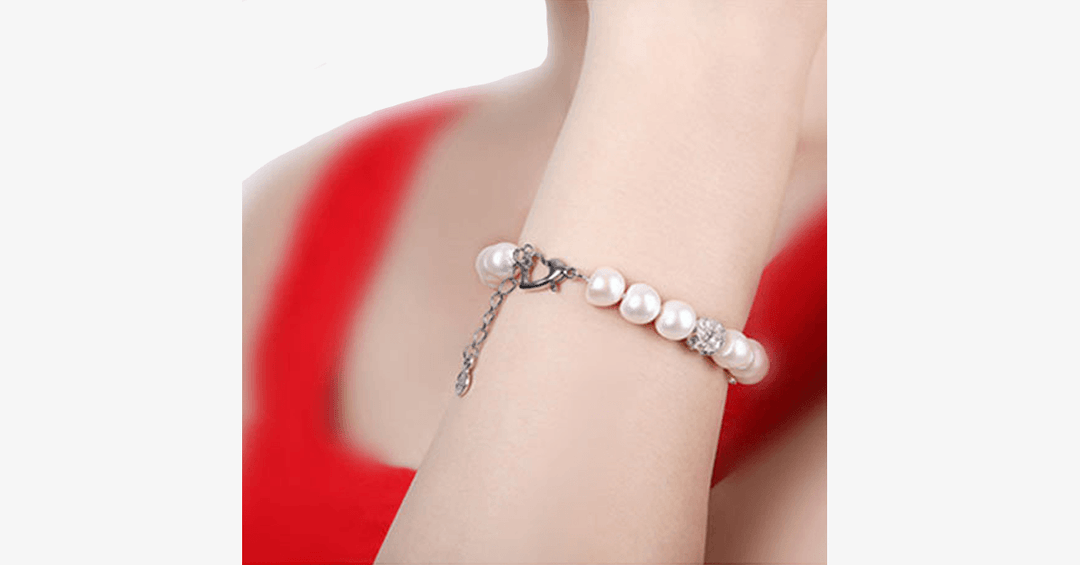 Lisslune | Silver and Pearl Bracelet