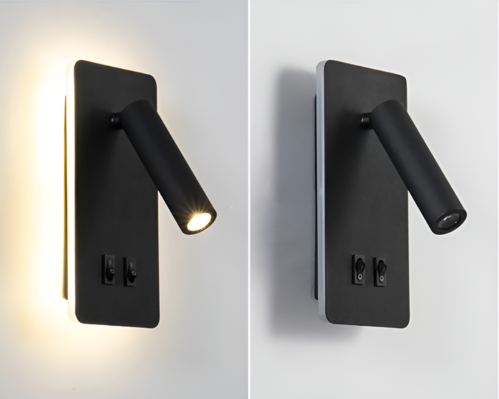 Lisslune | Swivel330 | Minimalist Cylinder Wall Light – Adjustable 330° Rotating LED Sconce