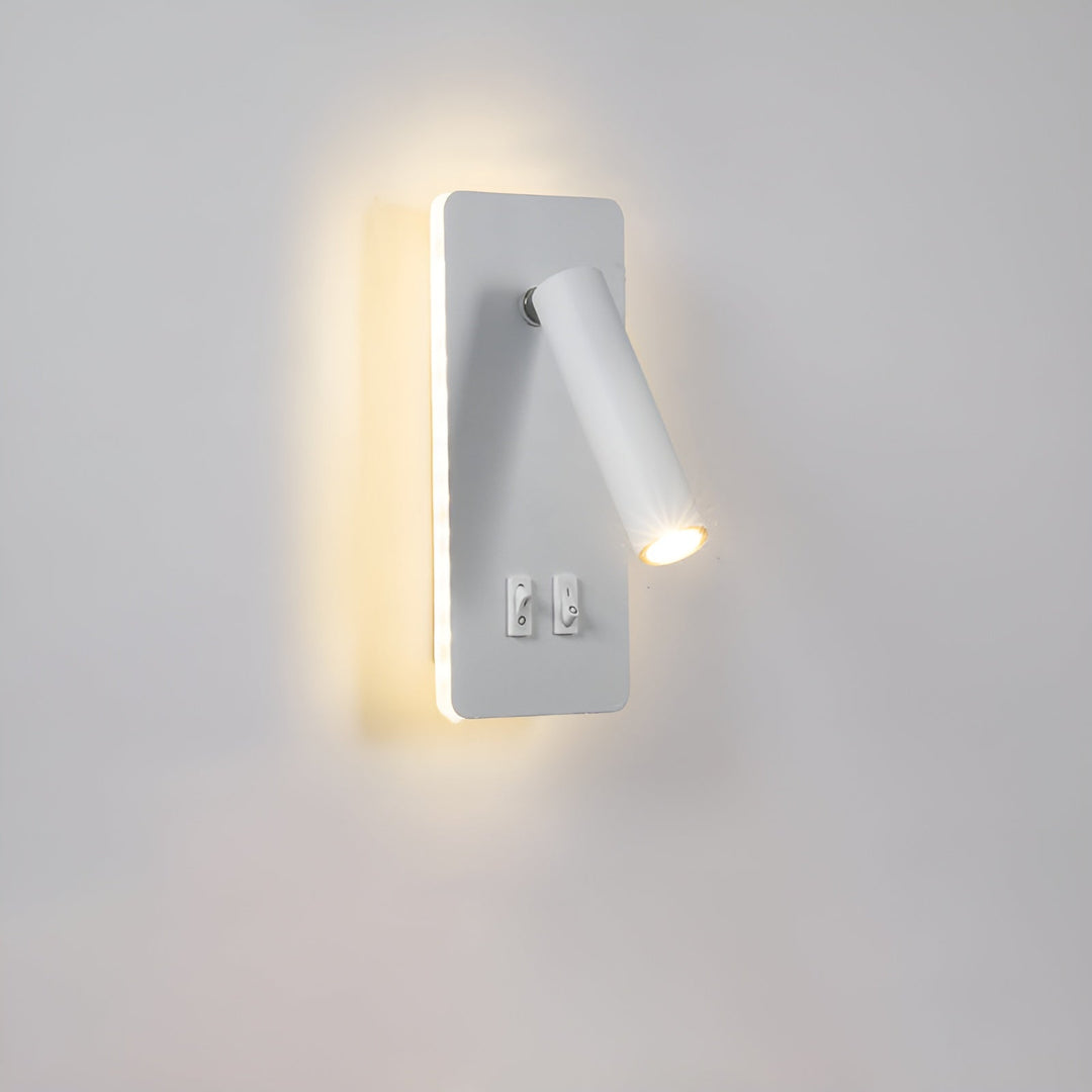 Lisslune | Swivel330 | Minimalist Cylinder Wall Light – Adjustable 330° Rotating LED Sconce