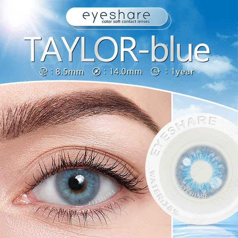 Lisslune Taylor Blue 14.0 mm 1 Pair | 1 Year