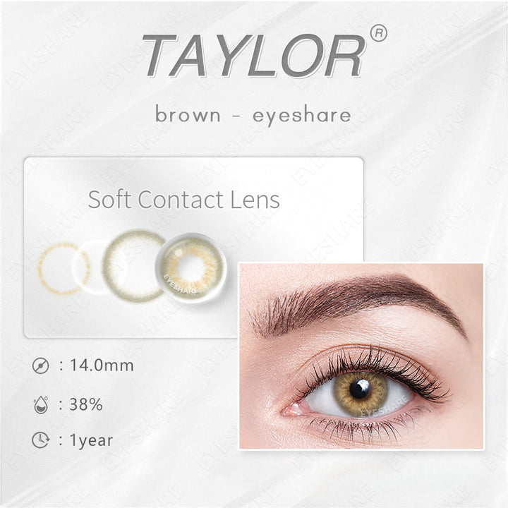 Lisslune Taylor Brown 14.0 mm 1 Pair | 1 Year