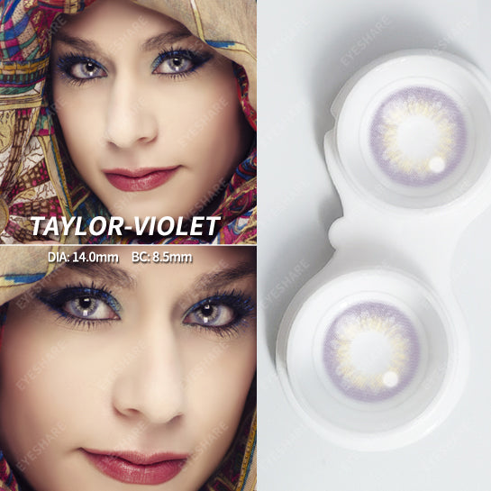 Lisslune Taylor Violet 14.0mm 1 Pair | 1 Year