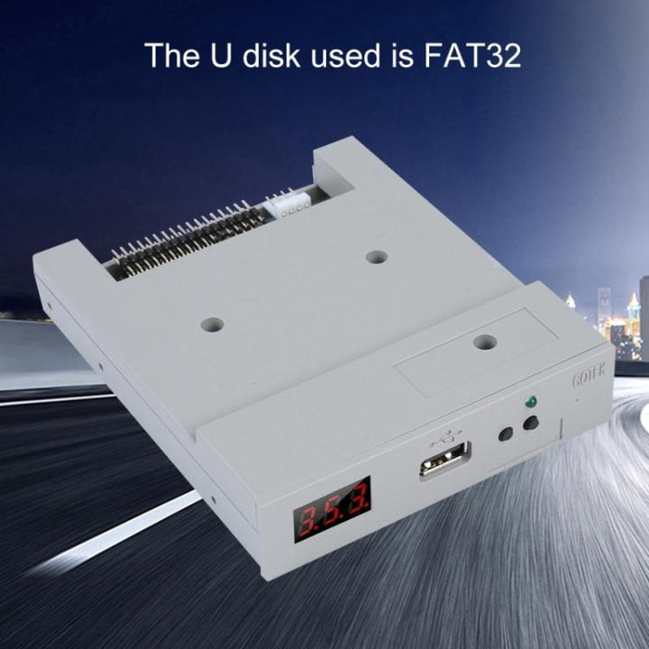Lisslune | SFR1M44-U100K 3.5 inch 1.44MB USB SSD Floppy Drive Emulator for GOTEK, YAMAHA, KORG (Gray)