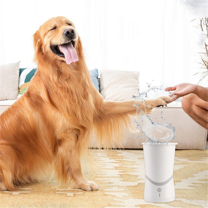 HS-XJB01 USB rechargeable pet automatic electric dog paw washing cup