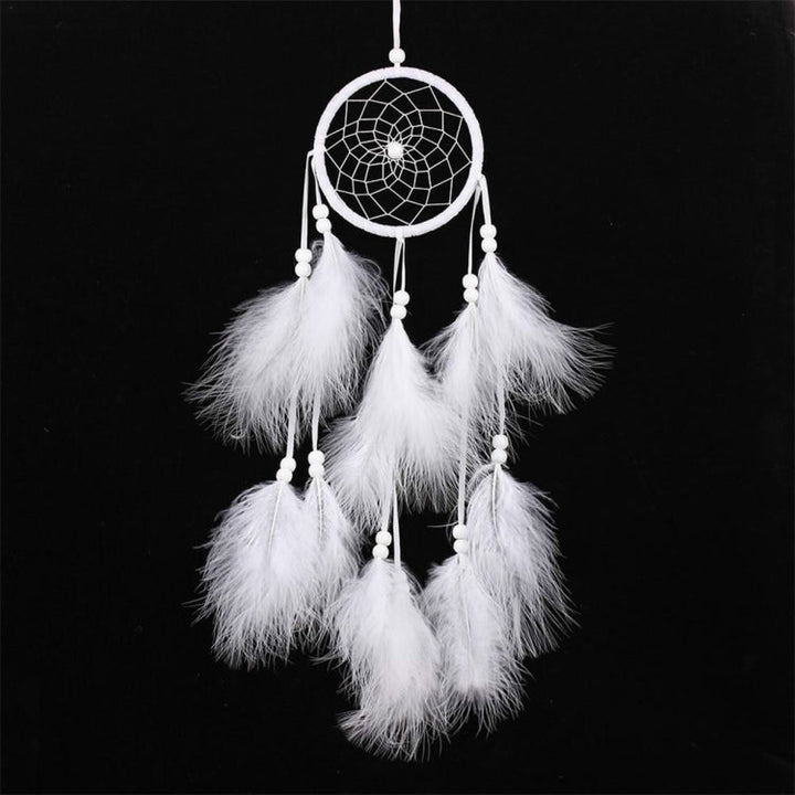 Lisslune | Simple creative home decor ornaments dreamcatcher car pendant (White)