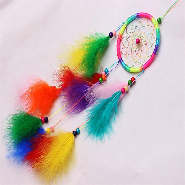 Lisslune | Simple creative home decor ornaments dreamcatcher car pendant (White)
