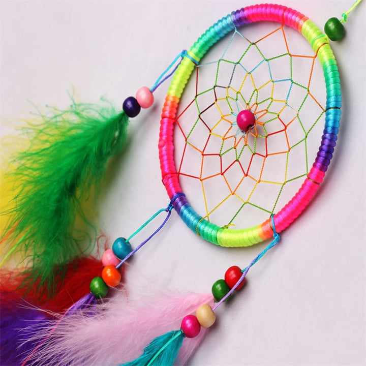 Lisslune | Simple creative home decor ornaments dreamcatcher car pendant (White)