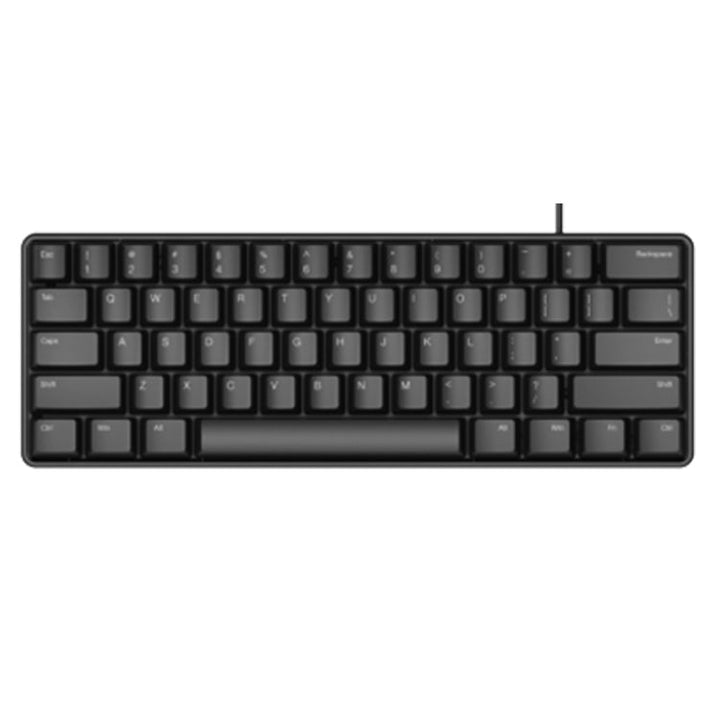 Lisslune | Rapoo V860 Desktop Wired Gaming Mechanical Keyboard, Specifications: 61 Keys (Green Switch)