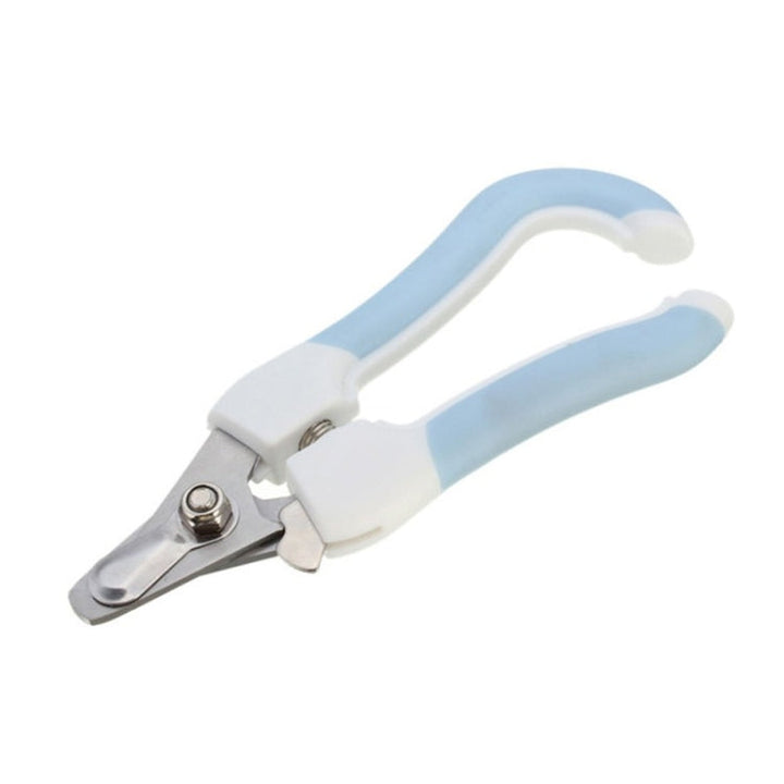 Two-piece pet tool stainless steel cat and dog claw clipper file, Size:S(Pink)