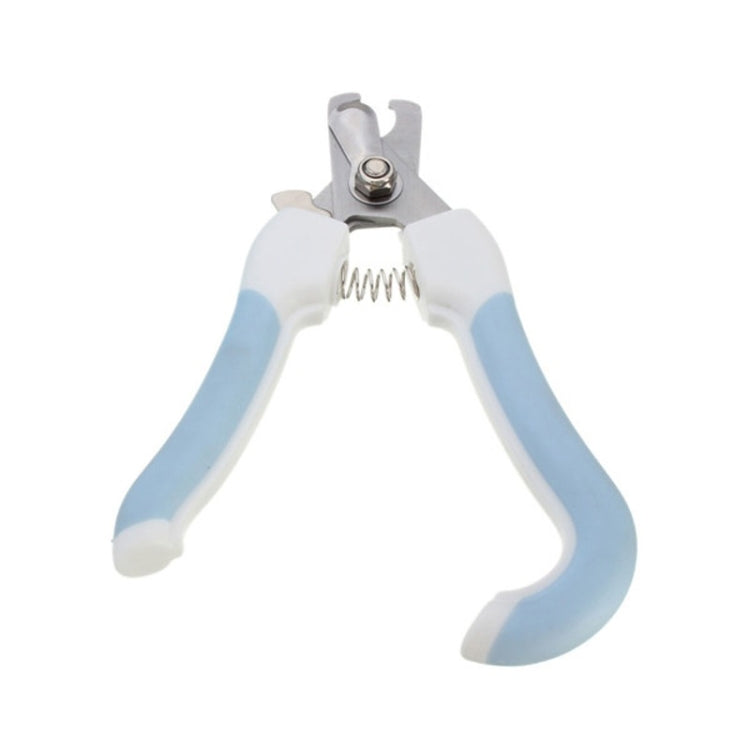 Two-piece pet tool stainless steel cat and dog claw clipper file, Size:S(Pink)