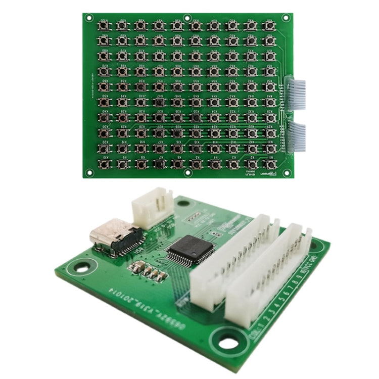 Lisslune | Pcsensor 100-Key Touch Switch Module Custom Keyboard and Mouse Test Development Board, Style:PCB