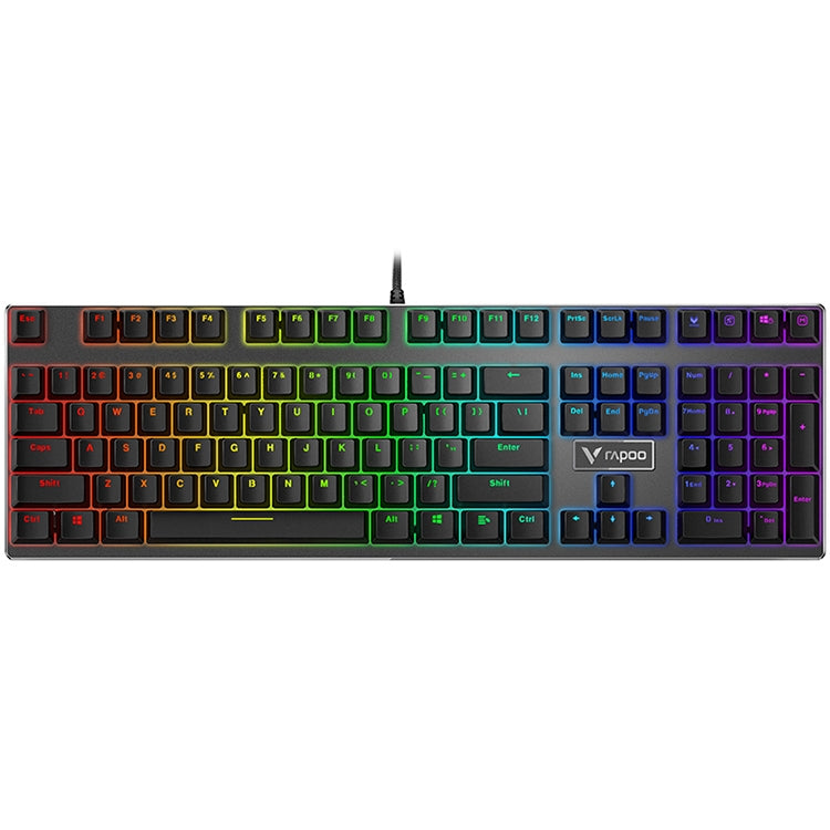 Lisslune | Rapoo V700RGB 104 Keys USB Wired Gaming Computer Mechanical Keyboard without Impact (Tea Shaft)