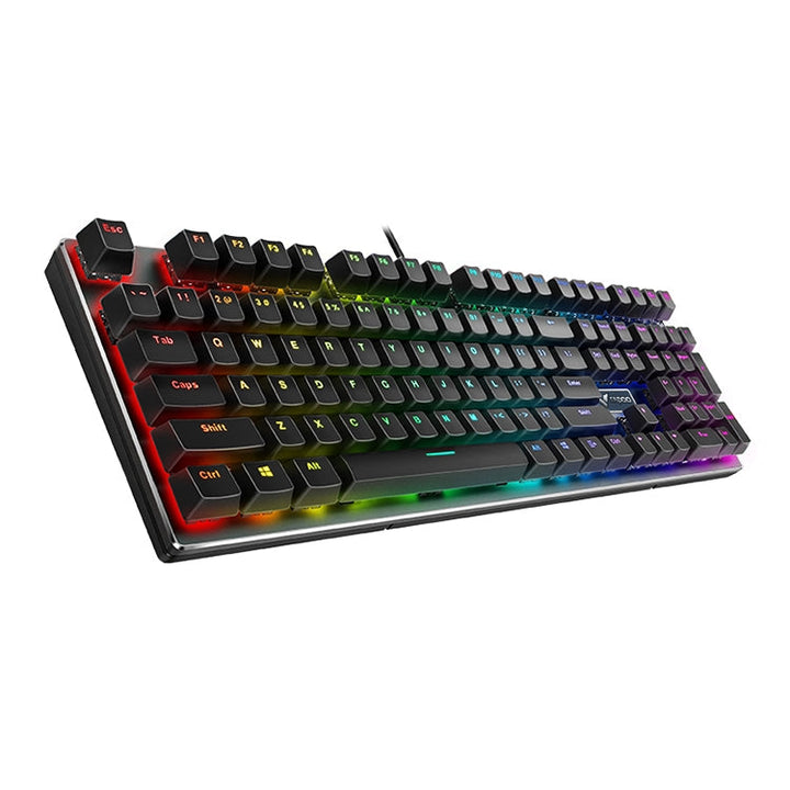 Lisslune | Rapoo V700RGB 104 Keys USB Wired Gaming Computer Mechanical Keyboard without Impact (Tea Shaft)