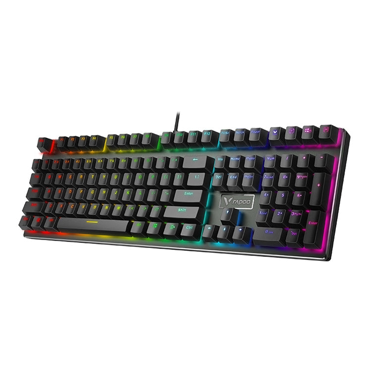 Lisslune | Rapoo V700RGB 104 Keys USB Wired Gaming Computer Mechanical Keyboard without Impact (Tea Shaft)