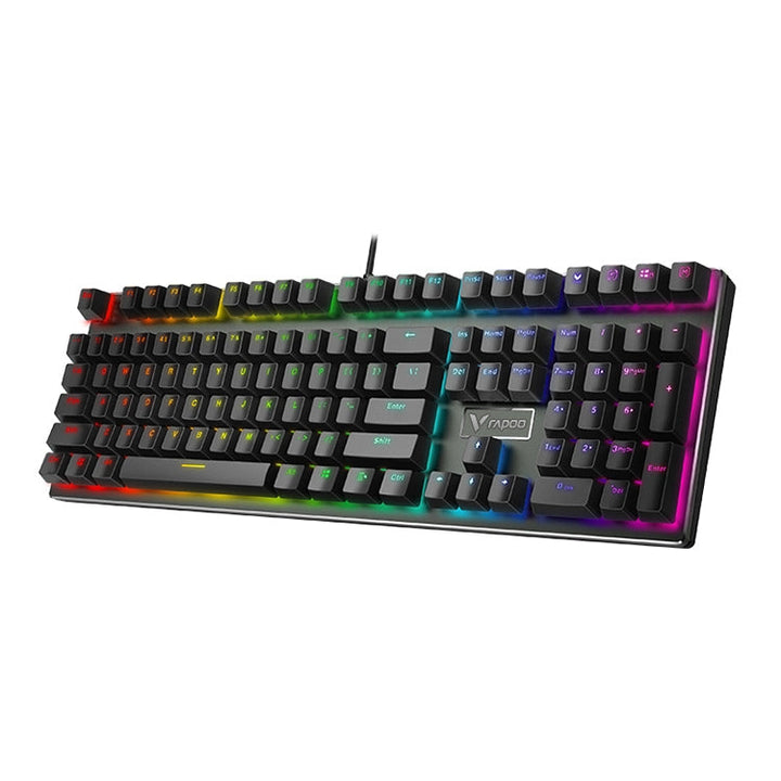 Lisslune | Rapoo V700RGB 104 Keys USB Wired Gaming Computer Mechanical Keyboard without Impact (Tea Shaft)