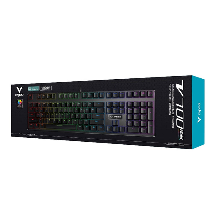 Lisslune | Rapoo V700RGB 104 Keys USB Wired Gaming Computer Mechanical Keyboard without Impact (Tea Shaft)