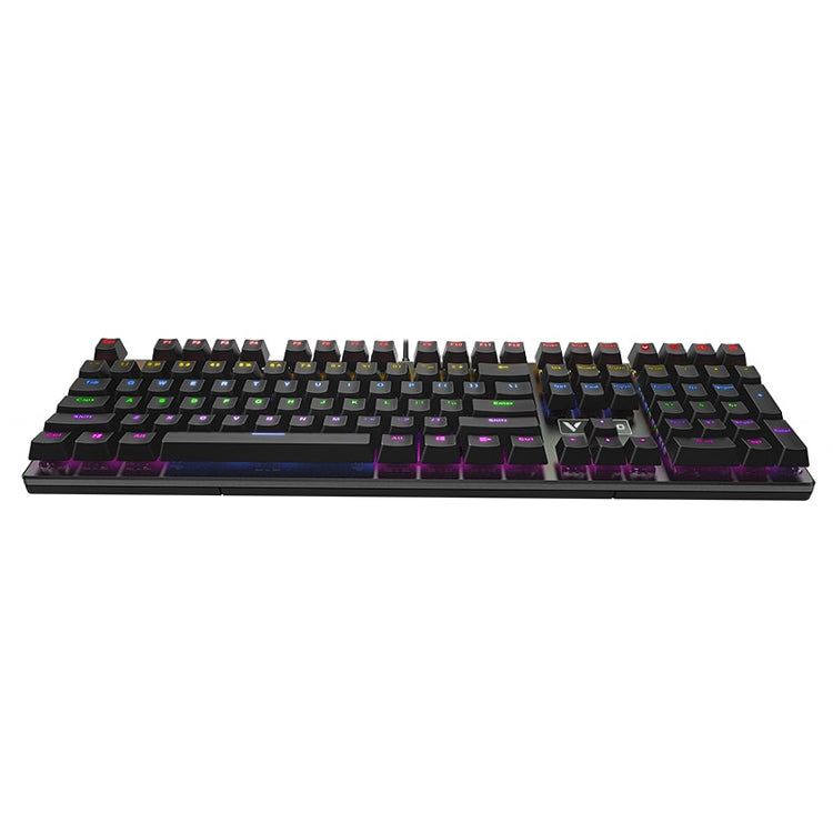 Lisslune | Rapoo V700S 104 Keys Mixed Color Backlight USB Wired Gaming Computer Without Hitting Mechanical Keyboard (Black Switch)