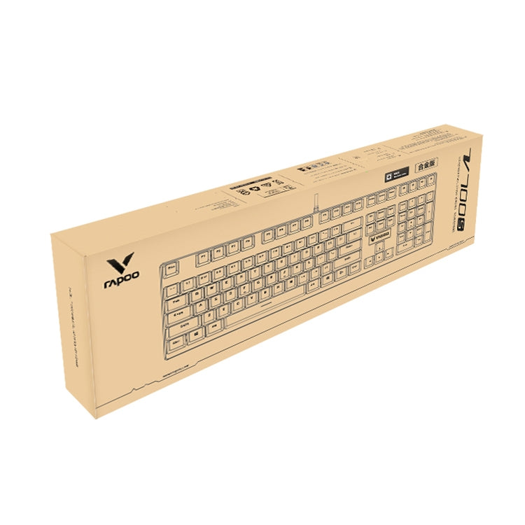 Lisslune | Rapoo V700S 104 Keys Mixed Color Backlight USB Wired Gaming Computer No Key Press Mechanical Keyboard (Red Shaft)