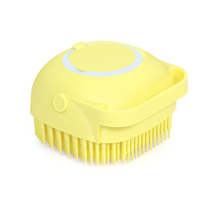 Pet Bath Massage Brush Dog Rub Bath Gloves with Brush (Random Color Delivery)