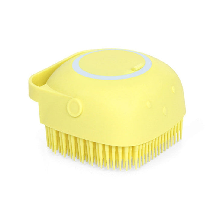 Pet Bath Massage Brush Dog Rub Bath Gloves with Brush (Random Color Delivery)