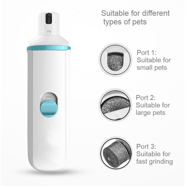 Pet Electric Manicure Device Dog Paw Polisher, Specification: Charged (Black)