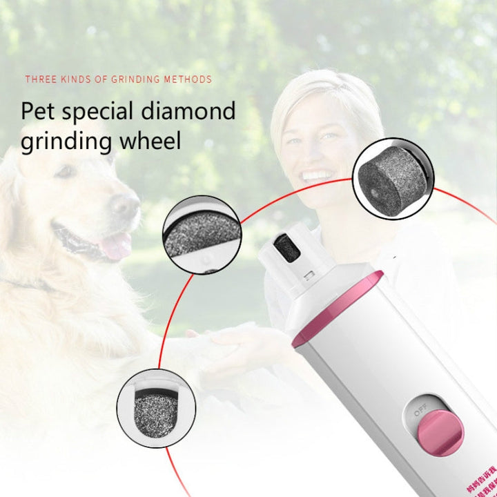Pet Electric Manicure Device Dog Paw Polisher, Specification: Charged (Black)