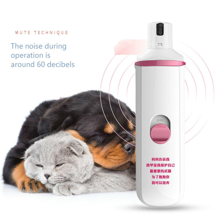 Pet Electric Manicure Device Dog Paw Polisher, Specification: Charged (Black)