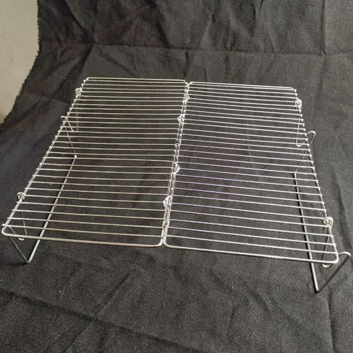 Lisslune | Portable Grill Camping Stainless Steel Folding Grill Wood Charcoal Grill