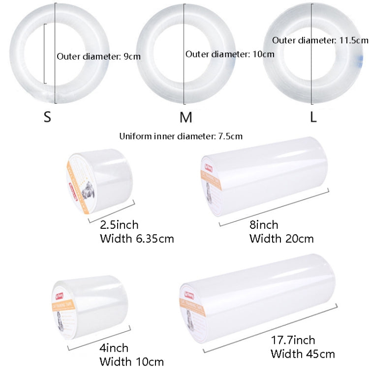 Ctlang B25112 Pet Sofa Protection Band Cats Anti-Capture Protection Device Film, Specification: Width 4 inches (M)