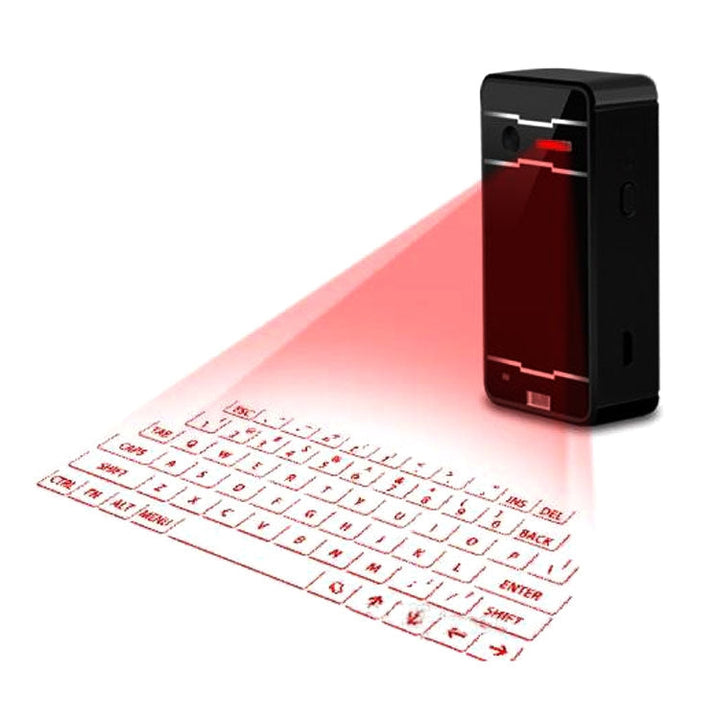 Lisslune | JHP-Best Portable Virtual Lasers Keyboard Mouse Wireless Bluetooth Lasers Projection Speaker (Black)