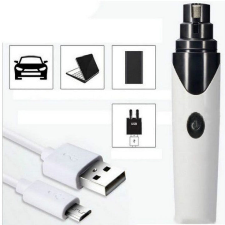 Pet Nail Polisher Cats and Dogs Clean Nails Electric Manicure, Style: PTy068 1 Block Silent Version