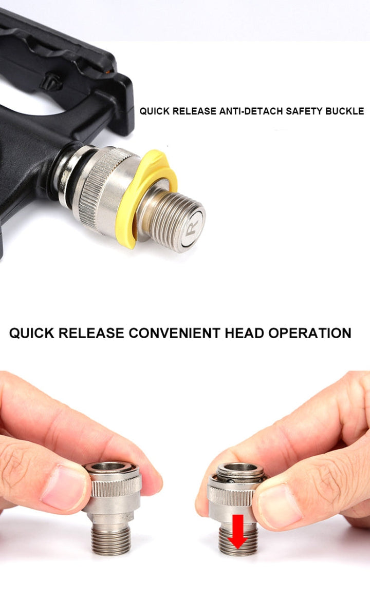 Lisslune | PROMEND Quick Release Ultralight Aluminum Alloy Bearing Bike Pedals